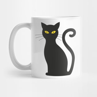 Black cat Mug